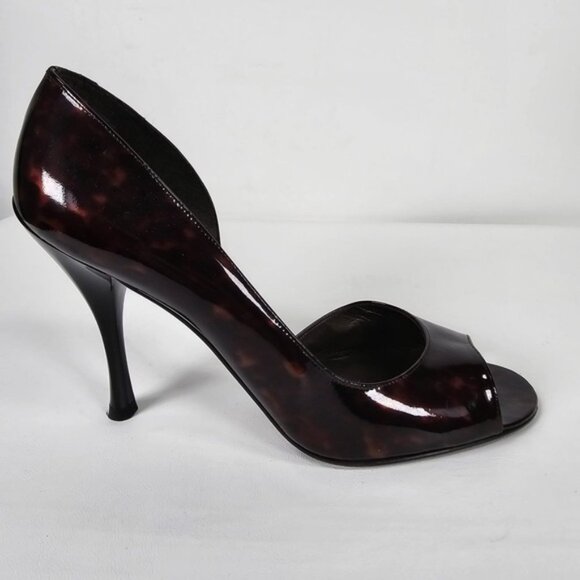 NWOB STUART WEITZMAN Made in Spain 🇪🇸 LEATHER TORTOISE Heels EW39209 Sz 9.5 M - Picture 4 of 16